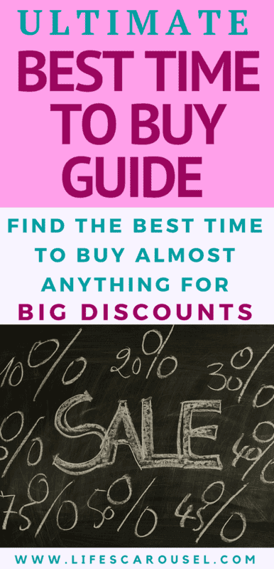 Ultimate Best Time to Buy Guide | When to buy things to get the biggest discount and SAVE MONEY! Appliances, cars, furniture, clothes, mattresses and more... EVERYTHING!