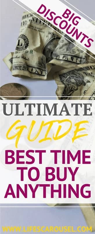 Ultimate Best Time to Buy Guide | When to buy things to get the biggest discount and SAVE MONEY! Appliances, cars, furniture, clothes, mattresses and more... EVERYTHING!