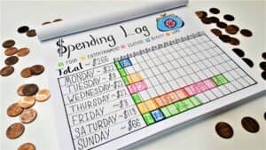 Weekly Spending Log Layout | How to use your bullet journal to keep track of your budget and savings. Financial planning using your bullet journal!