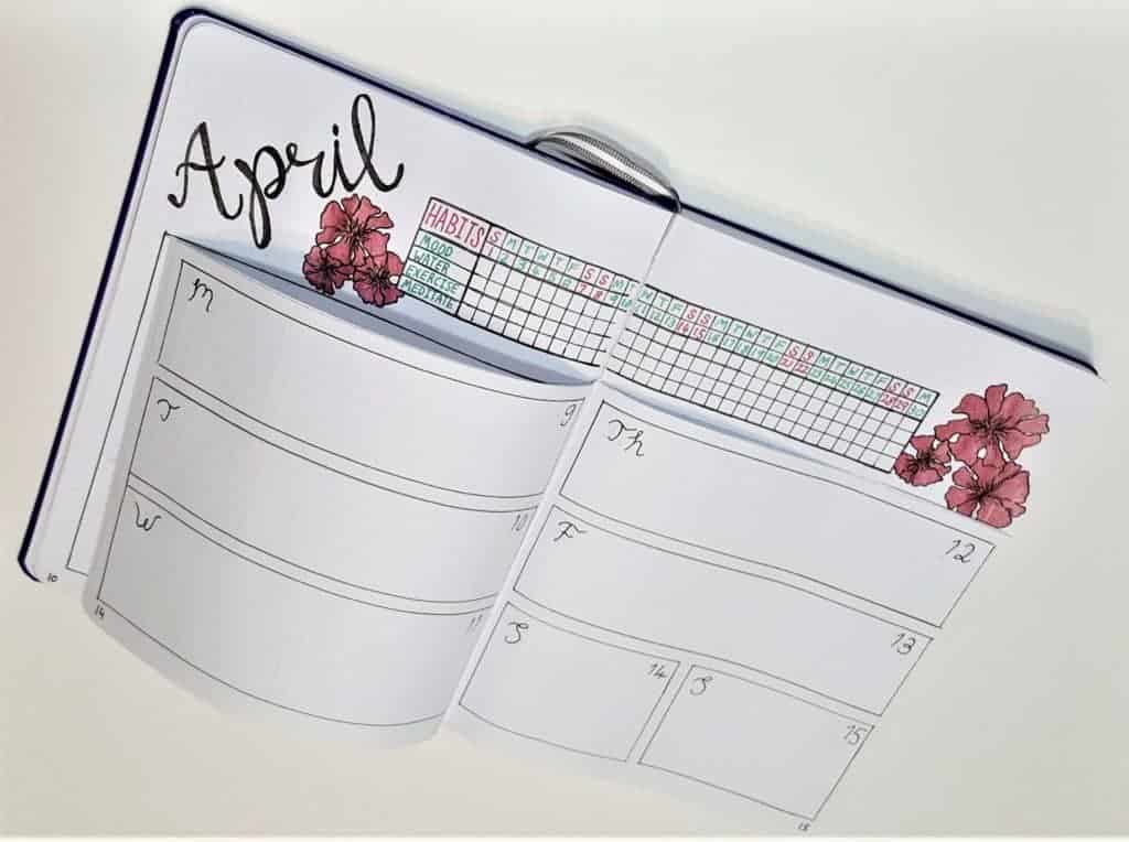 Bullet Journal Weekly Spread – Finding the Perfect Weekly Layout | Weekly Spread ideas, layouts, simple and minimalist ideas. Perfect for work or school. Dutch door and half page designs!