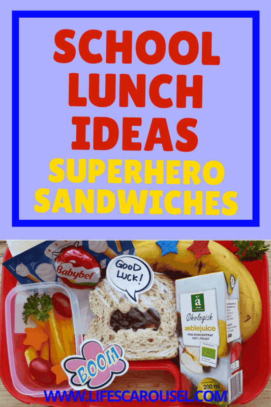 School Lunch Ideas - Superhero Sandwich | AMAZING School lunch idea for kids. This superhero sandwich idea will make your kids say "WOW"! School lunch will never be the same again! Quick, easy and tasty - perfect for picky eaters. This healthy bento box lunch is perfect for kids of all ages.