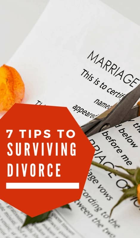 7 Tips for Surviving Divorce | Advice and tips to survive divorce with (or without) kids. Life after divorce doesn't have to suck!
