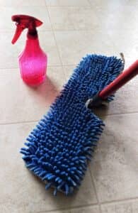 Quick Cleaning Tips | Use a microfiber mop and a spray bottle of vinegar to quickly clean your hard floors!
