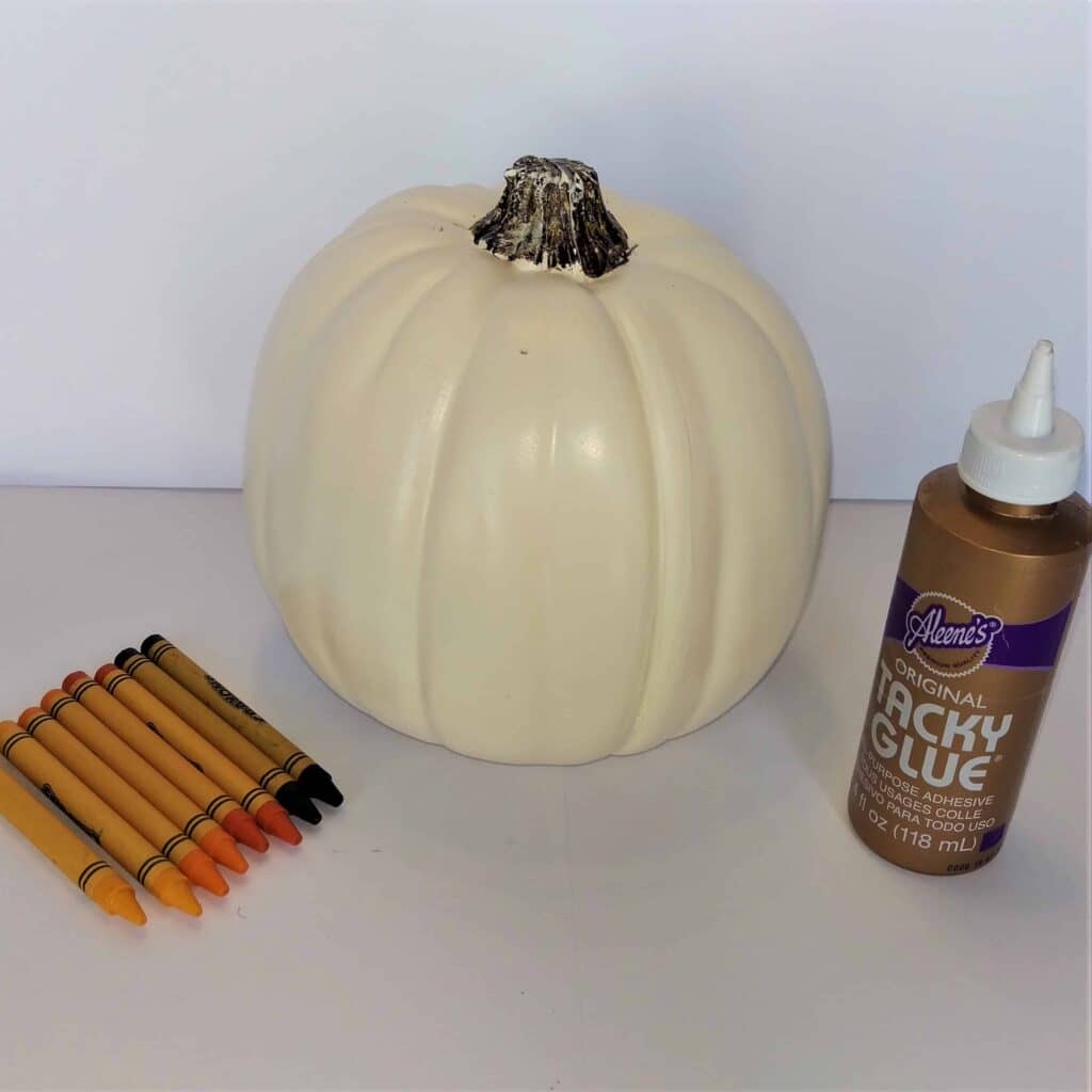 Fall Melted Crayon Pumpkin | Unique Pumpkin Decoration Perfect for Fall or Halloween Decor