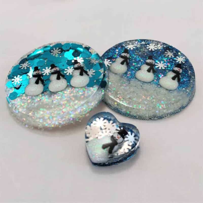 Snowmen Resin Ornaments